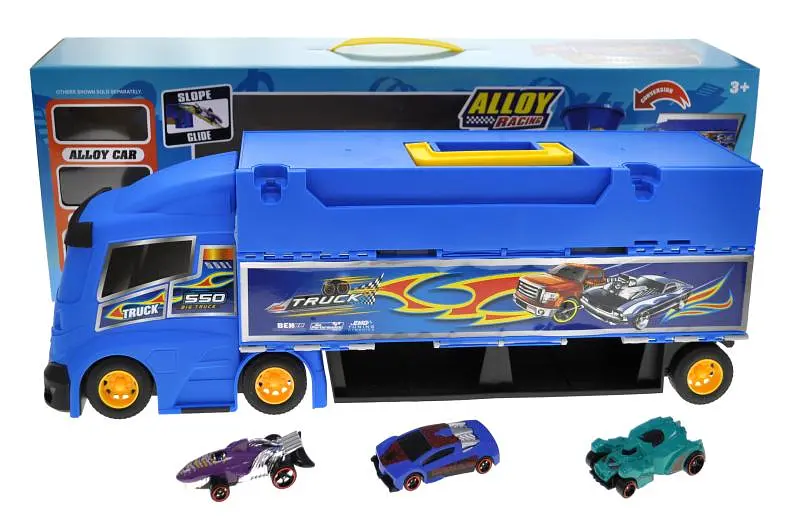 Іграшковий автовоз гоночний паркінг та машинки Alloy Racing ZH-617 YG Toys - фото 2