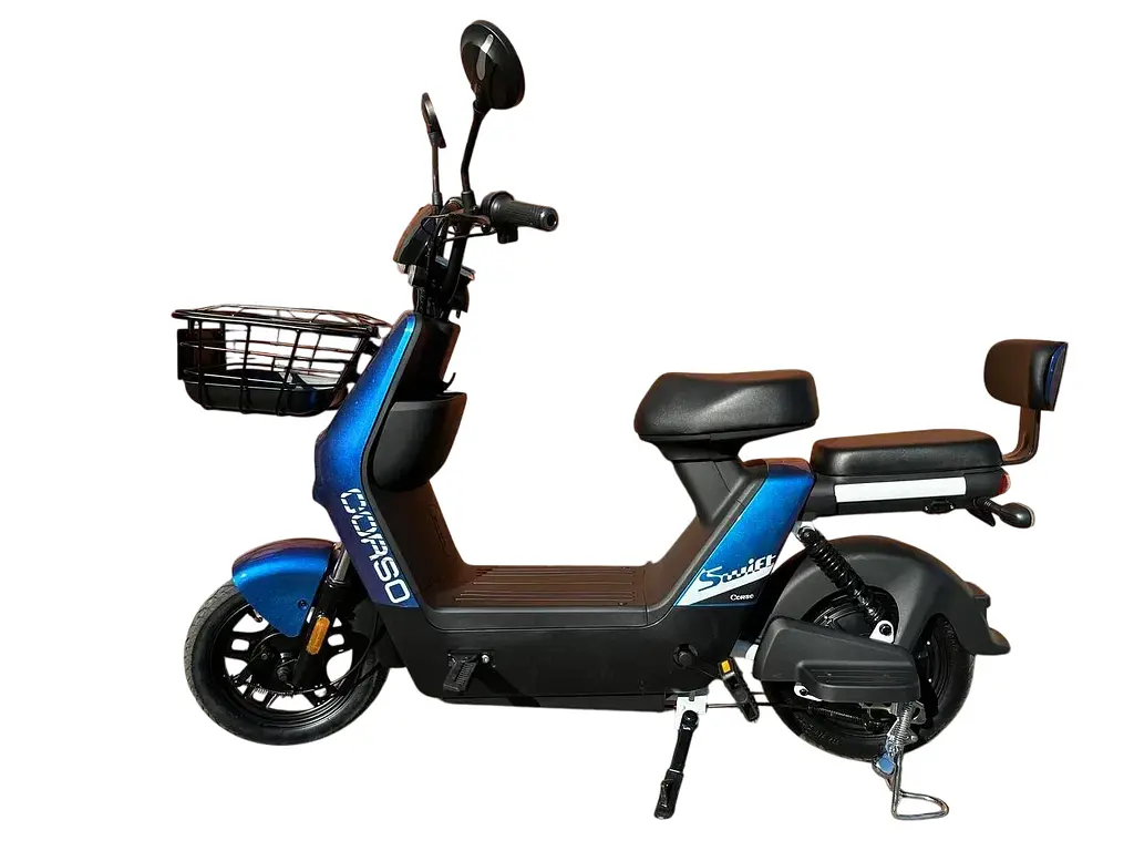 Электроскутер Двухместный Corso Swift SW (500W/60V/20Ah) Синий - фото 4