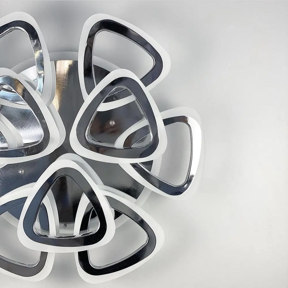 Светодиона LED люстра на 6+3 рожка треугольной формы | Ст. A 2502/6+3 RGB CH | Line F - фото 4