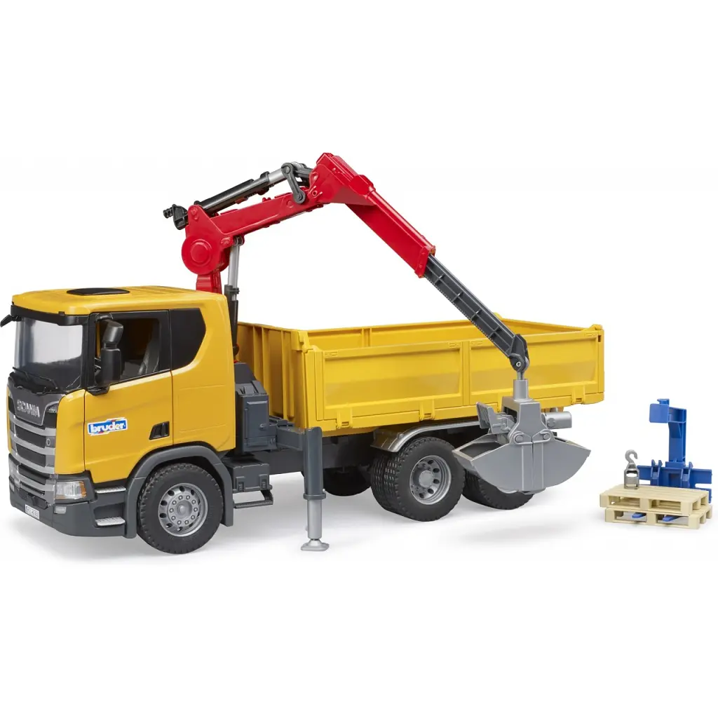 Масштабна модель автомобіля Bruder Scania Super 560R з краном-маніпулятором 1:16 з аксесуарами (03551) - фото 2