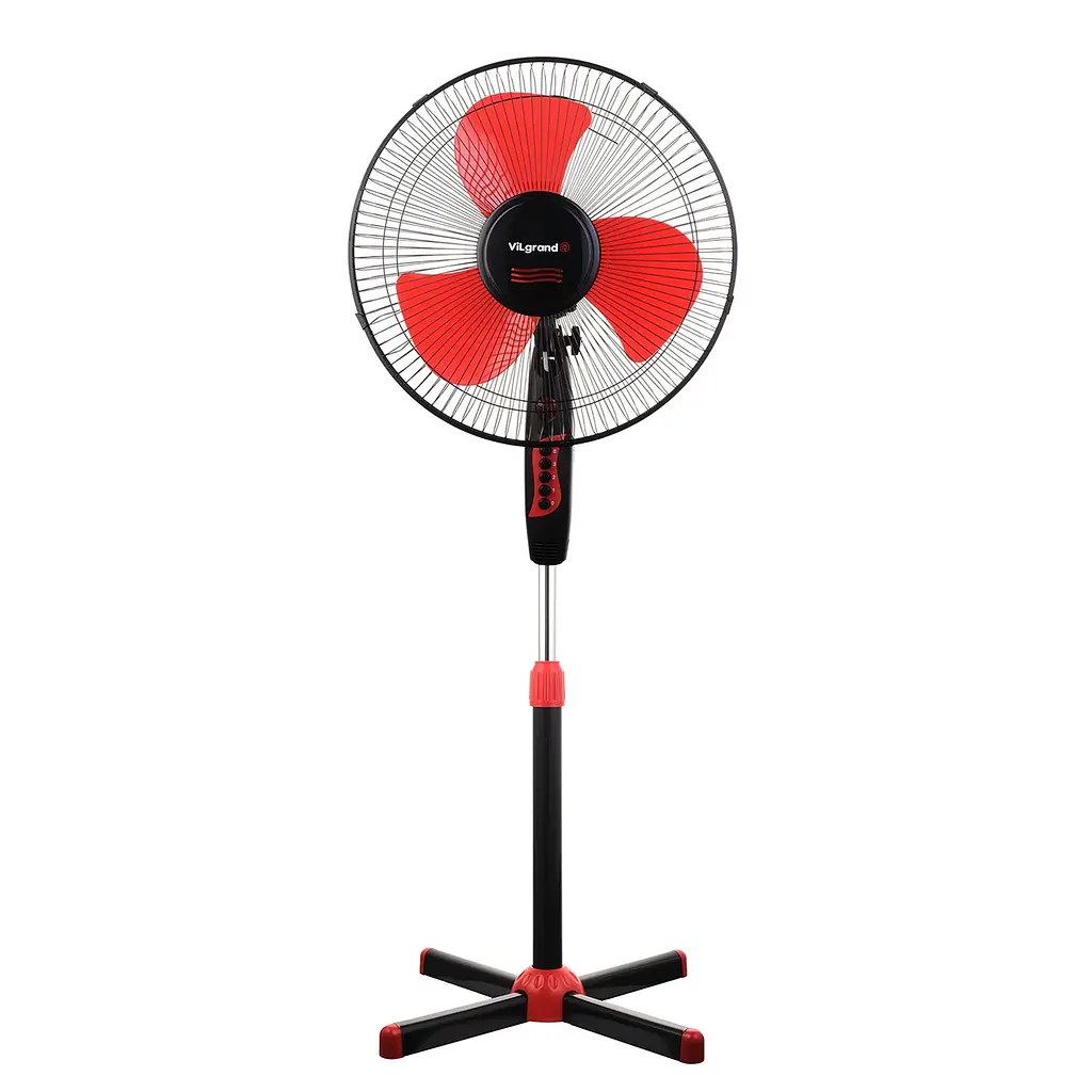 Вентилятор підлоговий осьовий трилопатевий VF401 Red, ViLgrand 87465 - фото 2