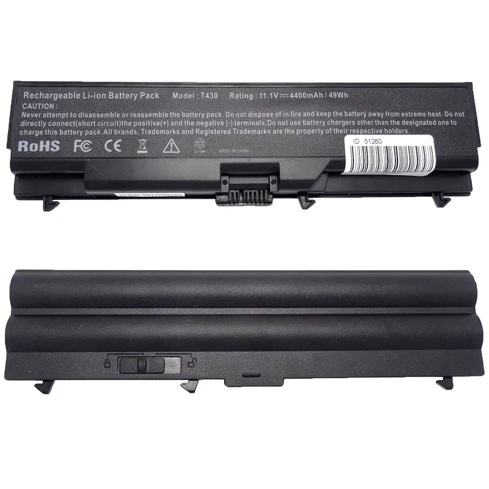 Батарея для ноутбука Lenovo 45N1000 (ThinkPad T430 T530 W530 series) 11.1V 4400mAh Чорний - фото 2