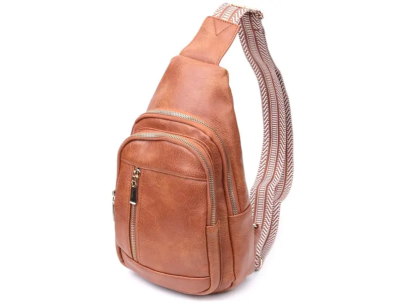 Цікава слінг сумка для жінок з екошкіри Vintage 18,5х29х8 см sum0026961 - фото 11