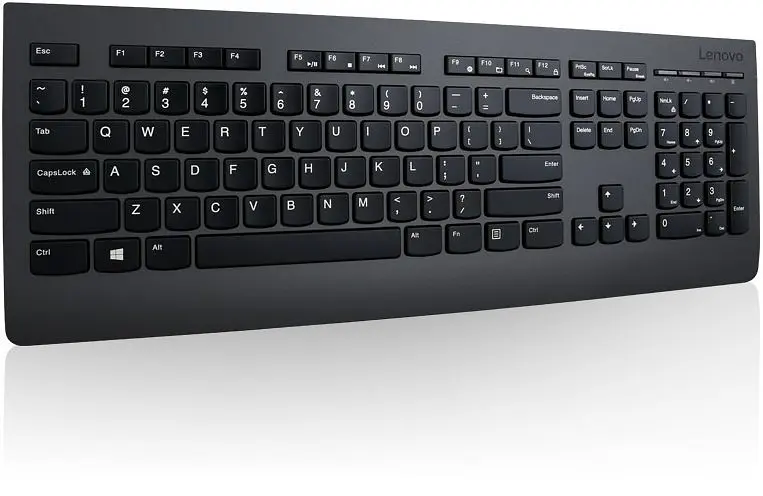 Клавіатура мембранна Professional 108key, WL, EN/UKR/RU, чорний Lenovo teh0013866 - фото 3
