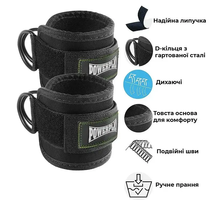 Манжета на лодыжку Power Play 3085 Черные (PP_3085_Black) - фото 6