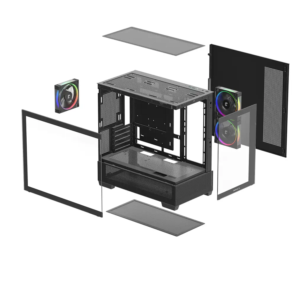 Корпус для ПК Deepcool CG380 3F Black (R-CG380-BKAGM3-G) - фото 3