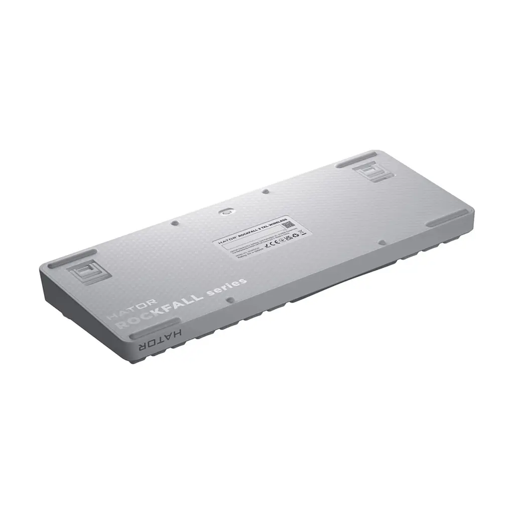 Клавіатура Hator Rockfall 3 Mecha TKL QMK/VIA Orange Wireless White (HTK851UA) - фото 6