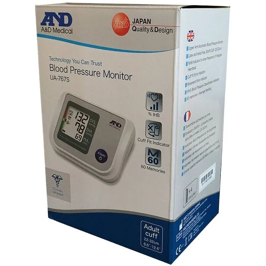 Автоматический тонометр AND UA-767S, серый - фото 6