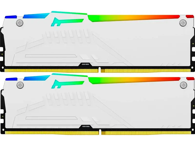 Пам'ять для настільних комп'ютерів Kingston FURY 32 GB (2x16GB) 5200 MHz Beast White RGB (KF552C40BWAK2-32) - фото 4