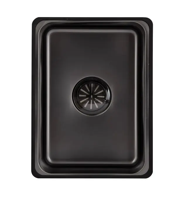 Мийка для кухні інтегрована Lidz Handmade H7545B Brushed Black PVD 3,0/1,0 мм LDH7545BRUBLM49458 - фото 8