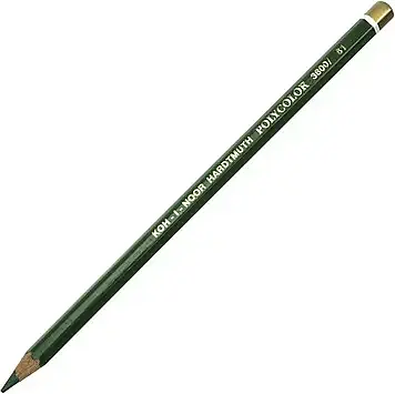 Олівець кольор. "Koh-i-noor" №3800/61 Polycolor художн.sap green/крушинов. зелений(12)