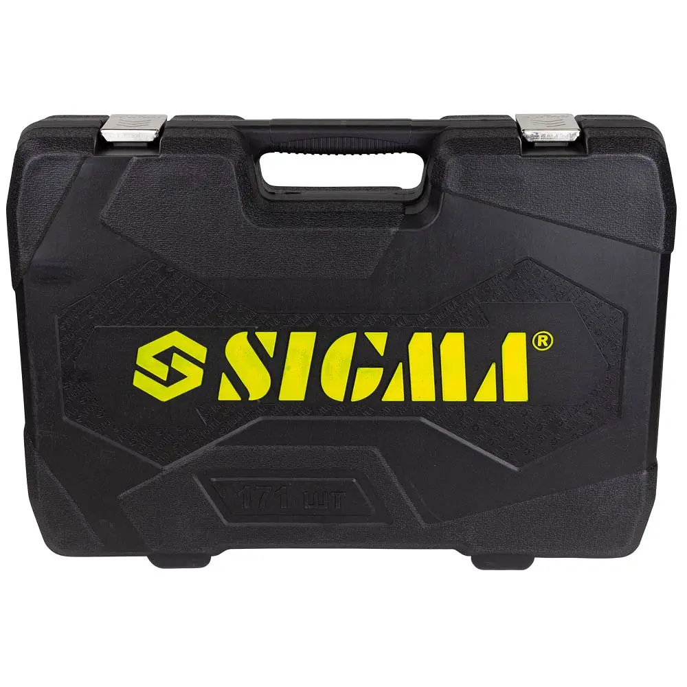Набір насадок торцевих і біти Sigma 1/4", 3/8", 1/2" 171 шт CrV (6003811) - фото 6