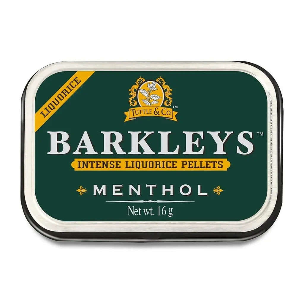 Драже Barkleys Intense Liquorice Pellets Menthol 16г