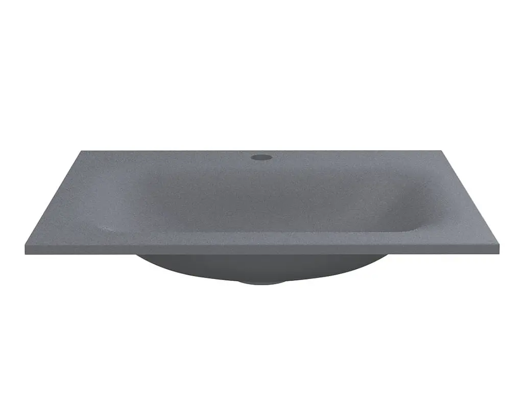 Умивальник Miraggio JESSEL 600 GRAY (0001463) Mirasoft, Матовий, Накладний/Врізний, Сірий - фото 4