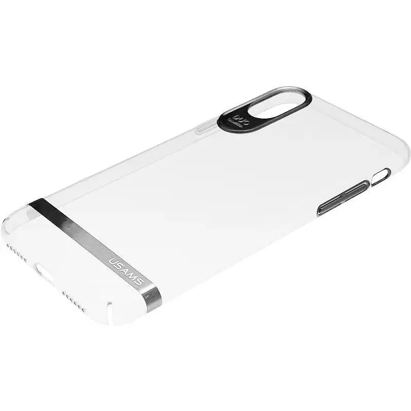Чохол-накладка Usams Q-plating Series Apple iPhone X Silver - фото 3