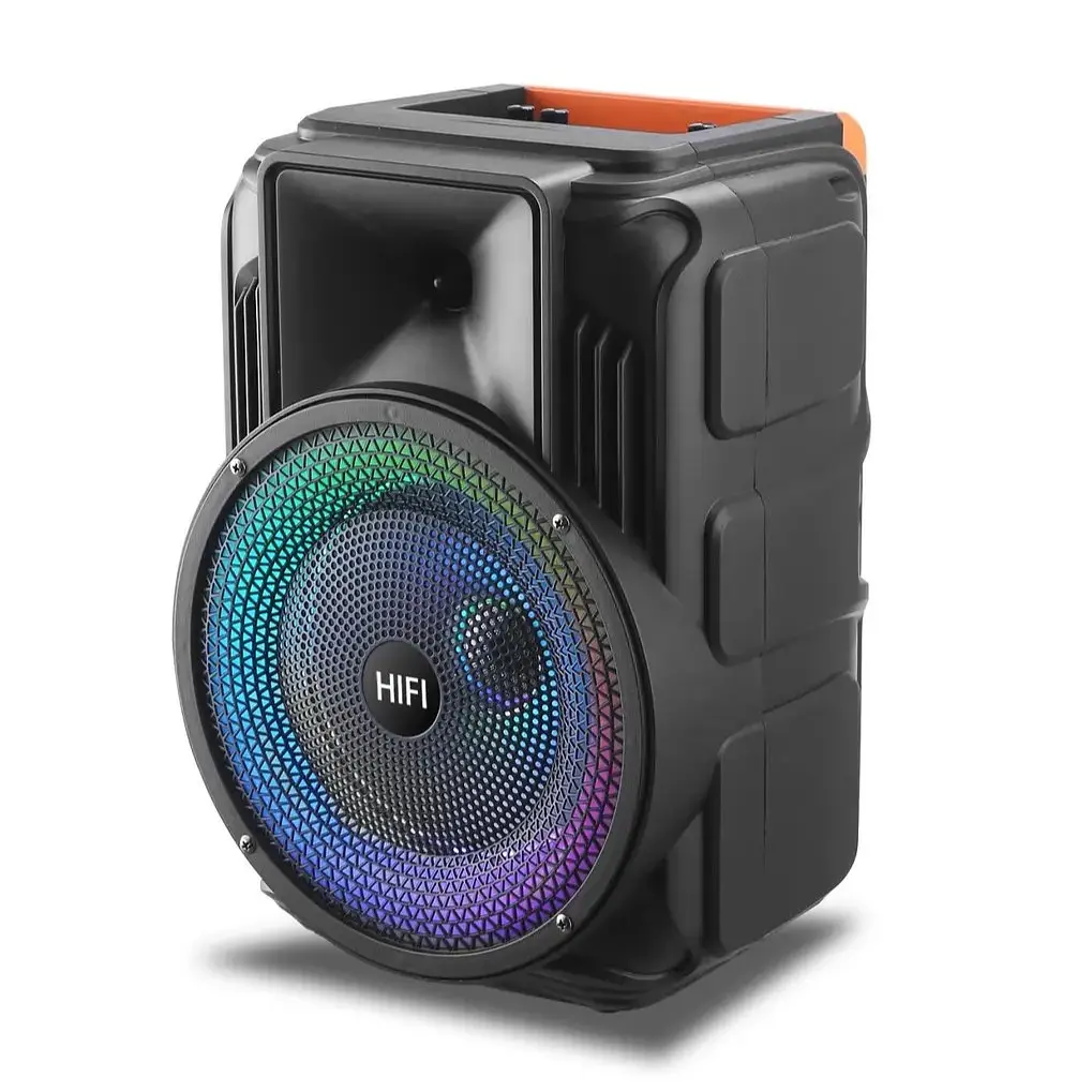Портативна Bluetooth колонка RIAS RX-8135W 8" RGB валіза з караоке 10W Black