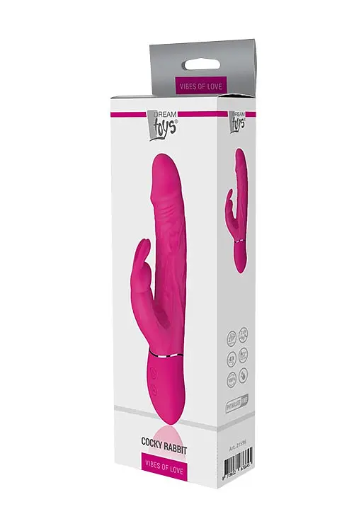 Вибратор Dream Toys Vibes Of Love Cocky Rabbit, 21,3 см розовый - фото 2