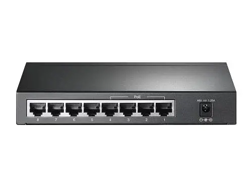 Комутатор TL-SG1008P, 8x100/1000 Mb/s, PoE 65.2W, металевий корпус TP-Link teh0028233 - фото 4