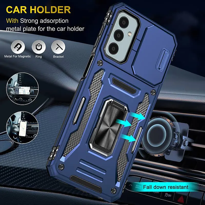 Ударостійкий чохол Camshield Army Ring для Samsung Galaxy M23 5G / M13 4G Синій / Navy - фото 2