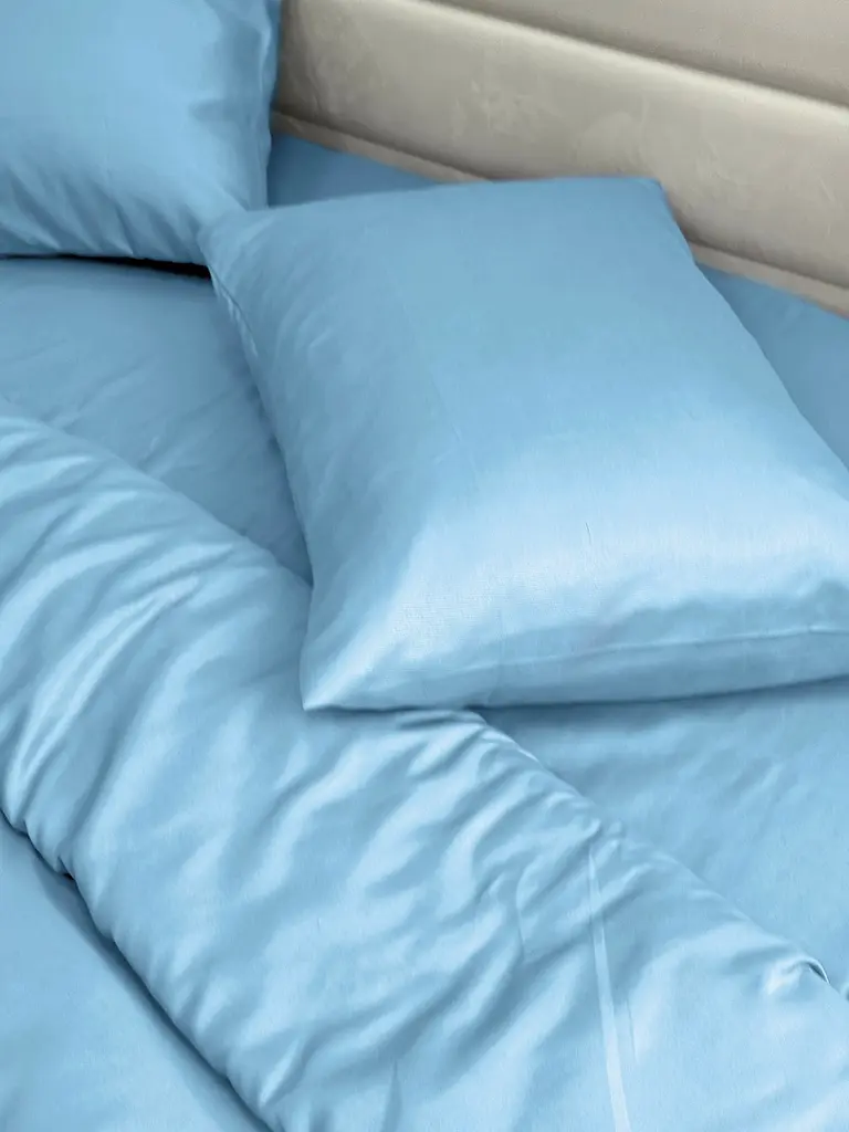 Комплект наволочок Ecotton 50х70 см 2 шт блакитного кольору Blue (25312) - фото 3