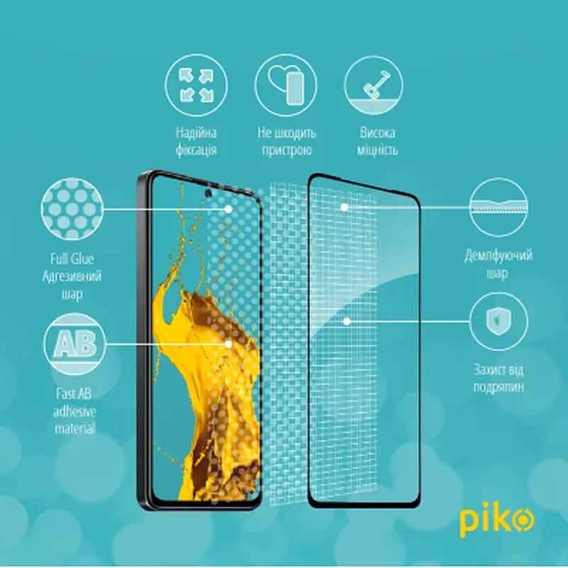 Скло захисне Piko Full Glue Xiaomi Poco X4 Pro 5G Black (1283126529108) - фото 3