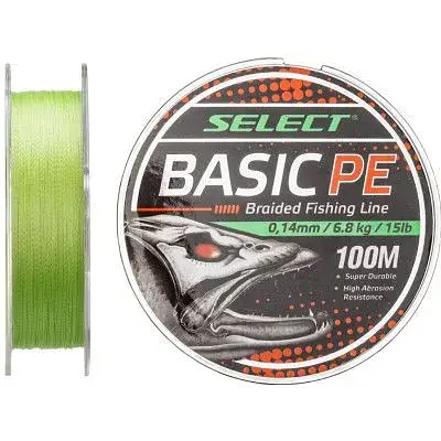 Шнур Select Basic PE 100m Light Green 0.16mm 18lb/8.3kg (1870.27.50) - фото 4