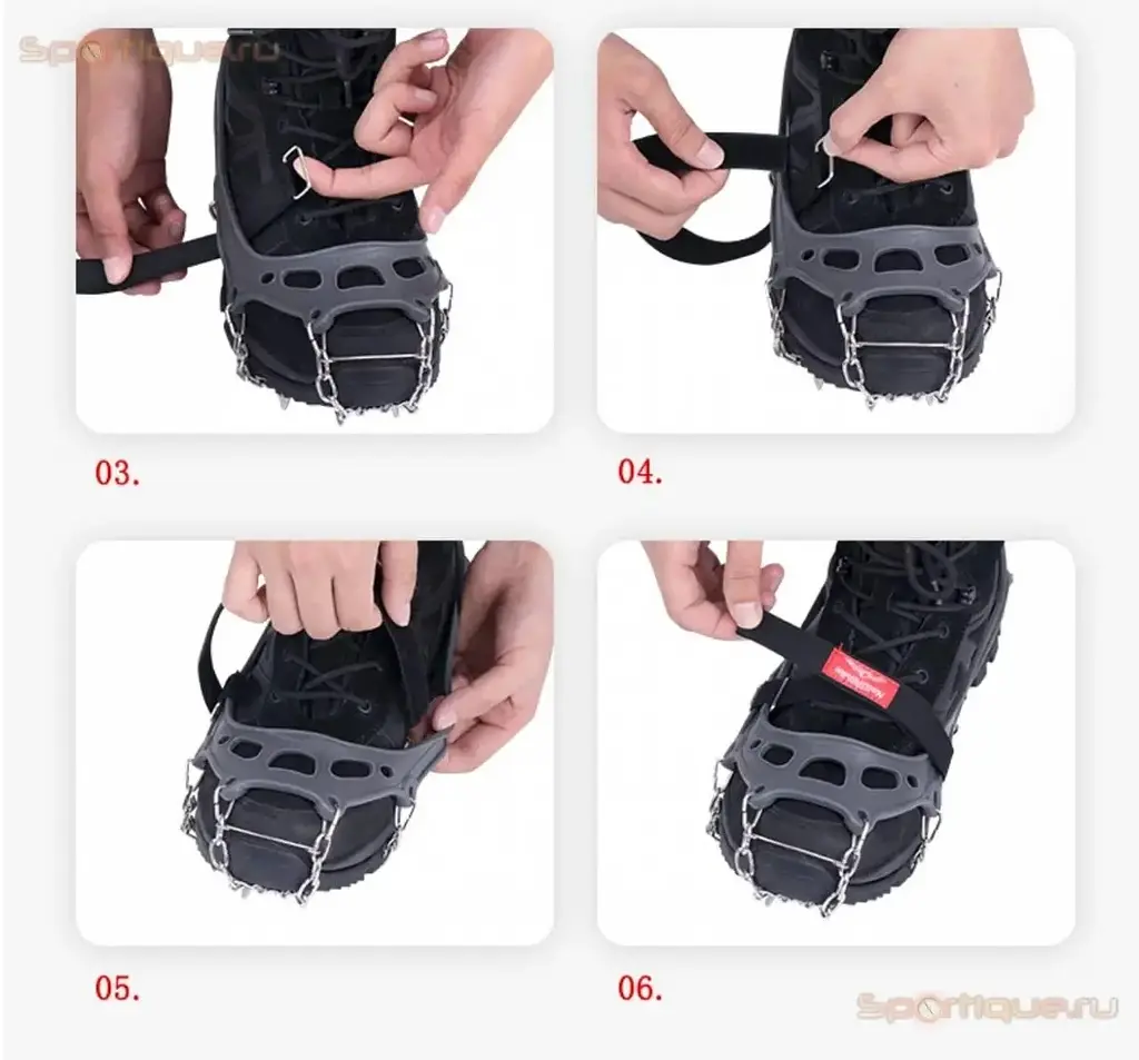 Льодоступи Naturehike (NH19HJ001) розмір М - 19 зубців - фото 8