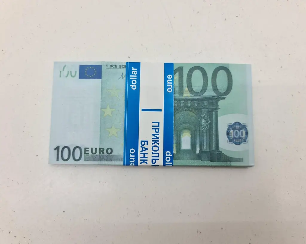 Сувенірні гроші в пачках 100 Євро 80 шт. (6871871387) - фото 3