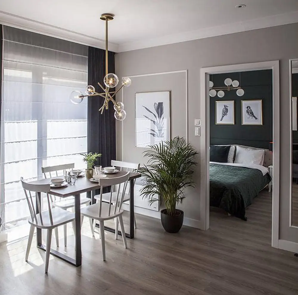 Люстра в корпусе металла цвета латунь на 6 или 8 прозрачных плафонов | Ст. Y 8828 | Line F - фото 7