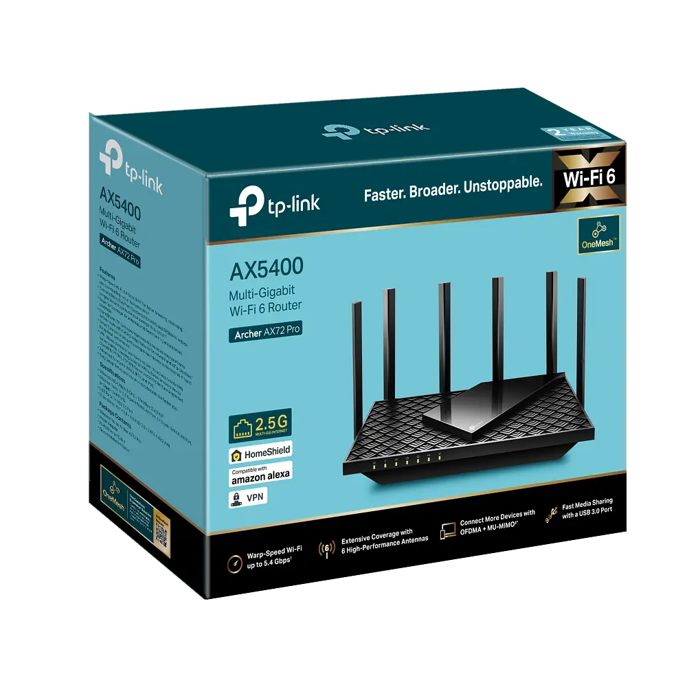 Роутер - бездротовий маршрутизатор TP-Link Archer AX72 Pro - фото 7