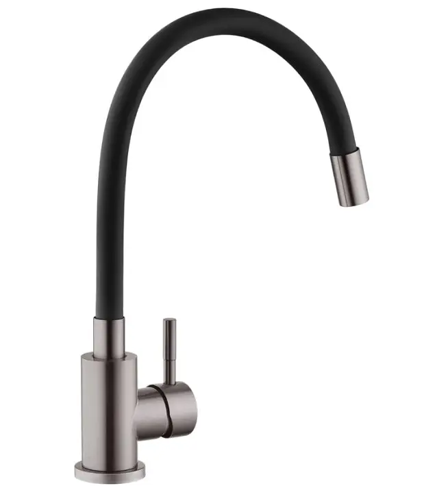 Змішувач для кухні Kroner KRP Edelstahl Klassisch - PVD035BLK (CV032635) - фото 2
