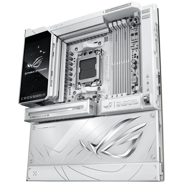 ASUS Материнська плата ROG CROSSHAIR X870E GLACIAL sAM5 X870E 4xDDR5 M.2 USB Type-C Wi-Fi BT E-ATX білий - фото 6