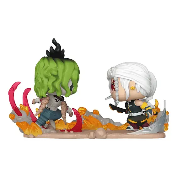 Фигурка Funko Pop Клинок рассекающий демонов Тенген и Гютаро Demon Slayer Tengen vs Gyutaro 10 см DS TG 1753 - фото 3