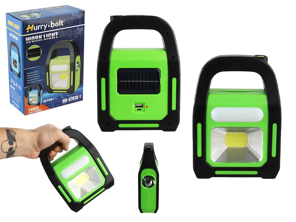 Ліхтар кемпінг переносний HB-9707A-1LED+COB+LED