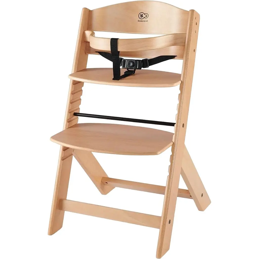 Стульчик для кормления Kinderkraft Enock Wood бежевый (KKKENOCNAT0000) - фото 4