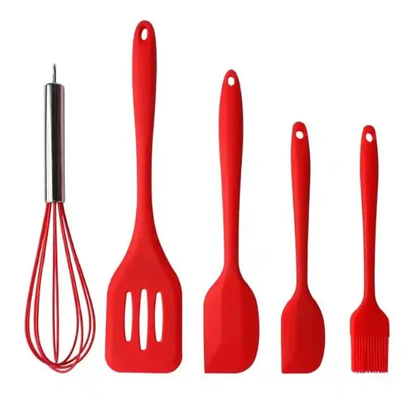 Набор кухонных принадлежностей kitchenWare 5 предметов, red - фото 3