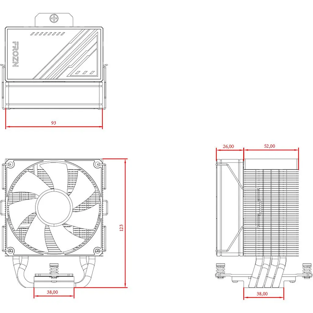 Кулер для процесора ID-Cooling Frozn A400 ARGB Black [148505] - фото 8
