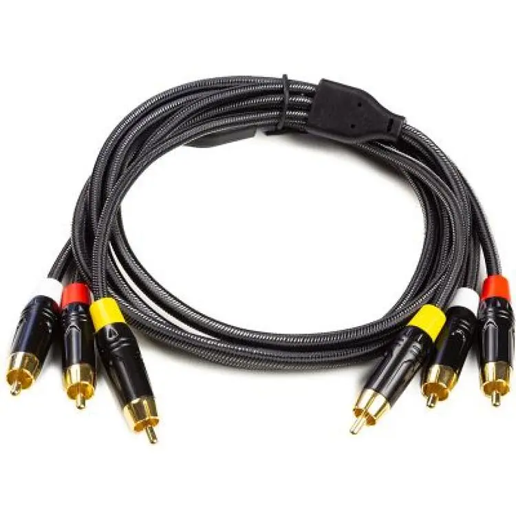 Кабель мультимедійний 3xRCA M to 3xRCA M 1.5m PowerPlant (CA911745)