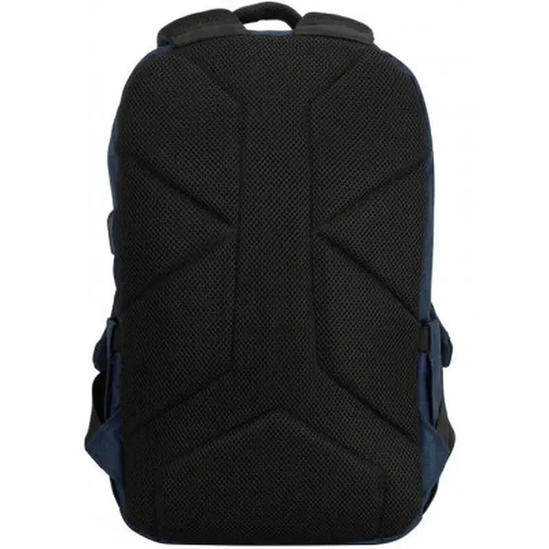 Рюкзак шкільний Optima 17.5" USB Techno чоловічий 0.7 кг 16-25 л Синій з виділеними елементами (O97590-02) - фото 3