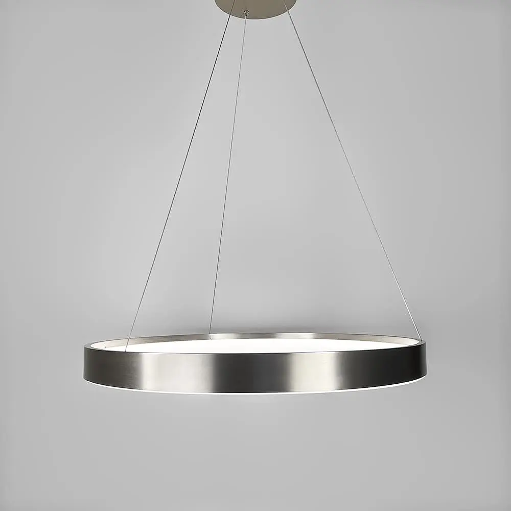 Современная кольцевая люстра в сатиновом каркасе Ø 60 см Ст. MJ262-600 Carmine | Line F - фото 5