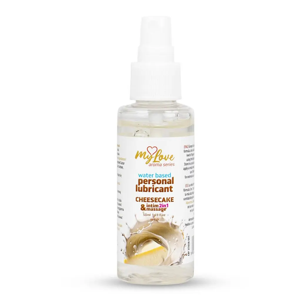 Лубрикант Boys Of Toys MyLove Aroma Series IntimMassage Cheesecake 2в1 та масажний гель, 50 мл