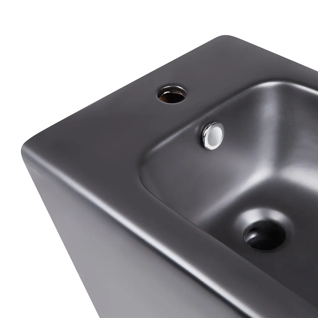 Біде підлогове Qtap Robin 565x360x405 Black matt QT13442141CMB, Чорний матовий - фото 4