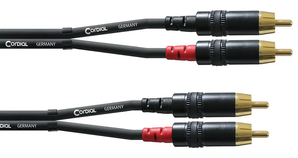Коммутационный кабель 2xRCA—2xRCA 1.5м Cordial CFU 1,5 CC
