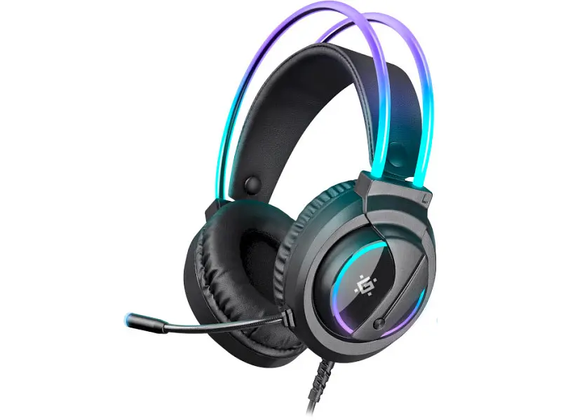 Навушники з мікрофоном Defender Flame RGB (64555) - фото 4