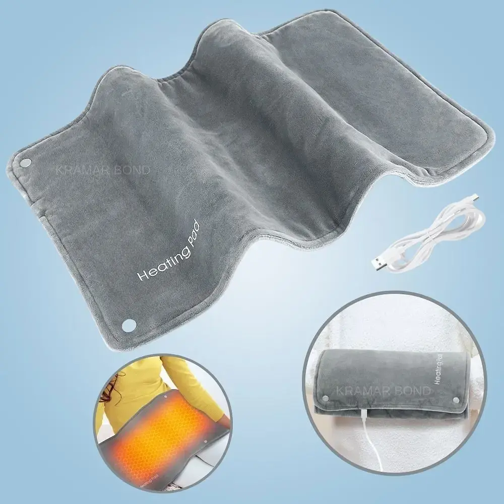 Грелка електрична Heating Pad Type-C USB 5V/2А для полегшення судом та болів у спині та шиї - фото 2