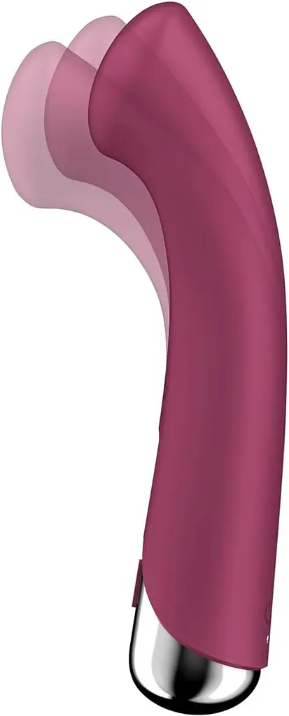 Вібратор Satisfyer Spinning G-Spot 1 16.5 см бордовий - фото 2