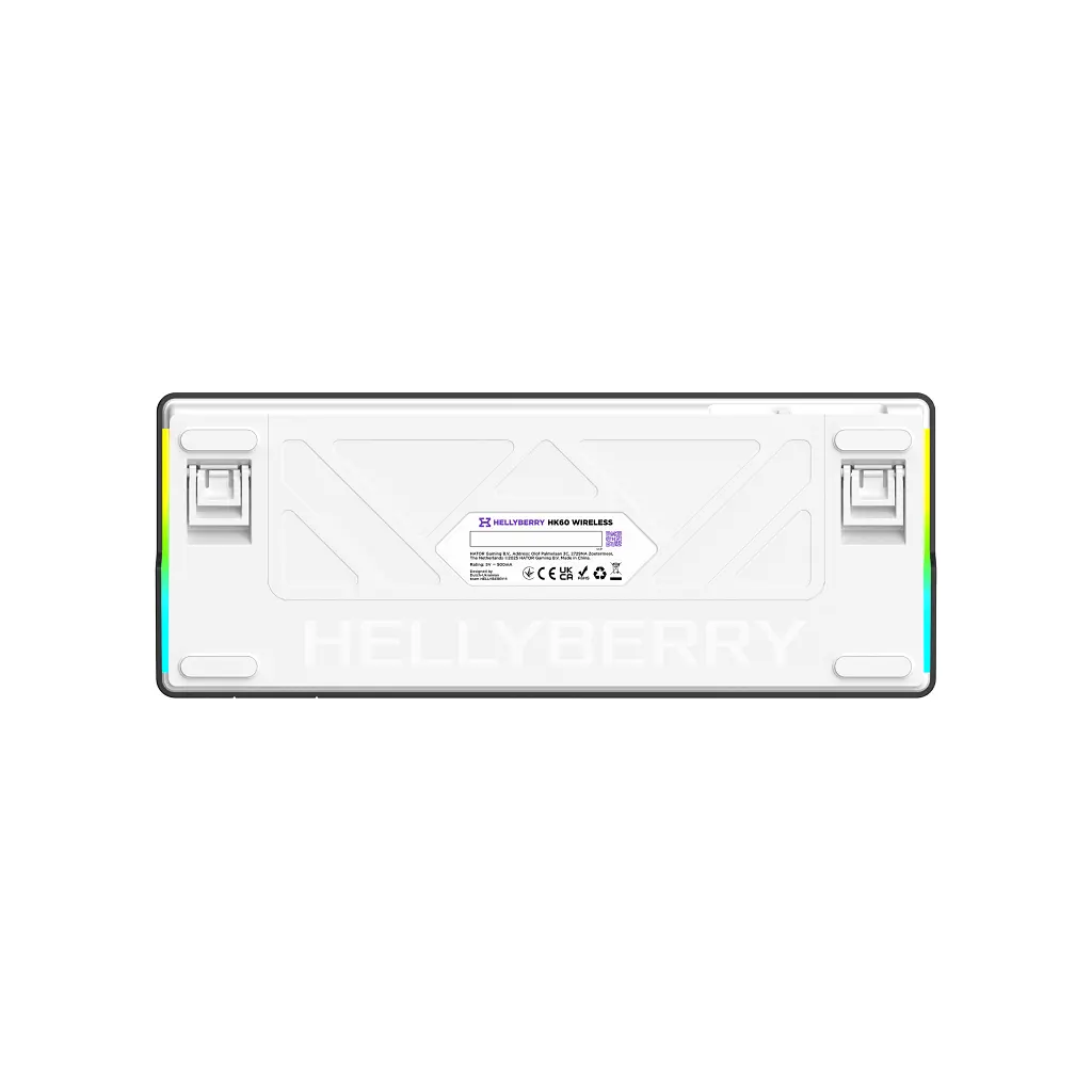 Клавіатура Hator Hellyberry HK60 Mechanical Linear RGB Wireless/Bluetooth/USB UA White/Violet (HK60_wireless) - фото 5