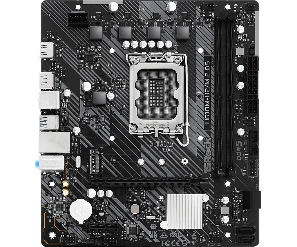 Материнська плата ASRock H610M-H2/M.2 D5 LGA 1700 (H610M-H2/M.2 D5) - фото 5