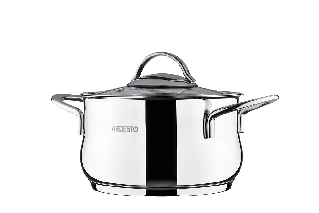 Каструля Ardesto зі скляною кришкою Black Mars 1.8л нержавіюча сталь kuh0014690 - фото 3