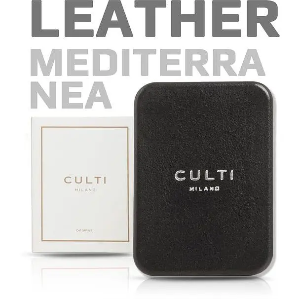 Ароматизатор Culti Milano Car Diffuser Pelle Nera C/Refill Mediterranea 73X53 мм - фото 3